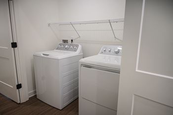 full size washer and dryer at West Row Apartments and Townhomes in Birmingham, AL